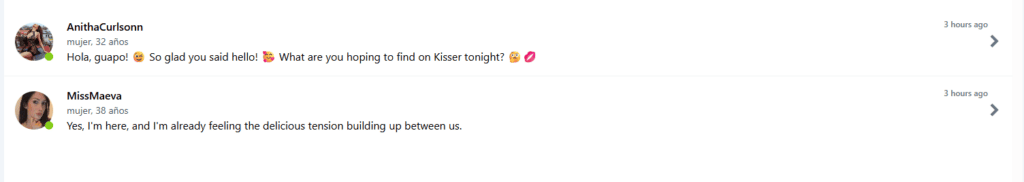 Instant automated spam from fake profiles kisser