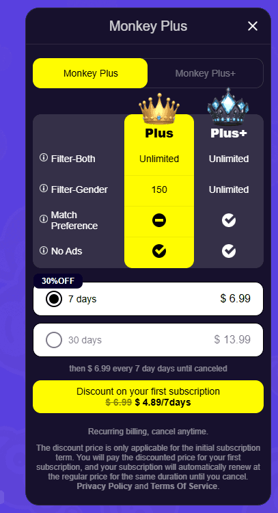 Monkey.app Unmasked: A Digital Cash Grab Disguised as a Random Video Chat How much does Monkey.app cost